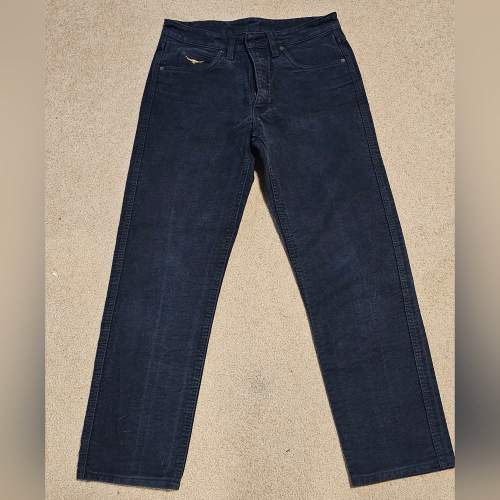 Classic Navy-Black Straight-Leg Men's Jeans